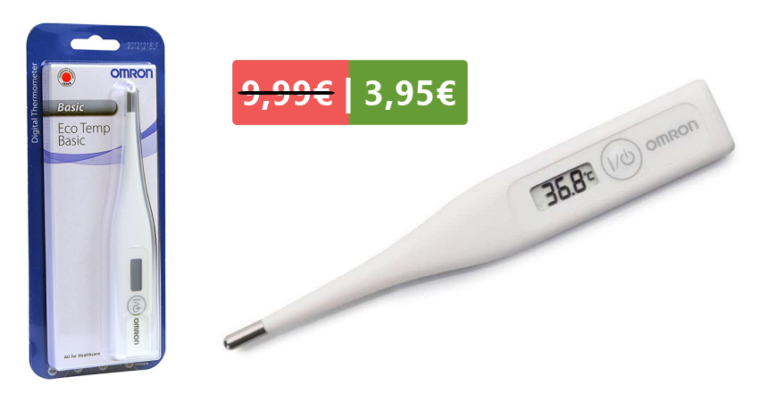 ¡TOMA CHOLLO! Termómetro digital Omron Eco Temp Basic (MC-246-E) solo 3,95 euros. 60% de descuento.