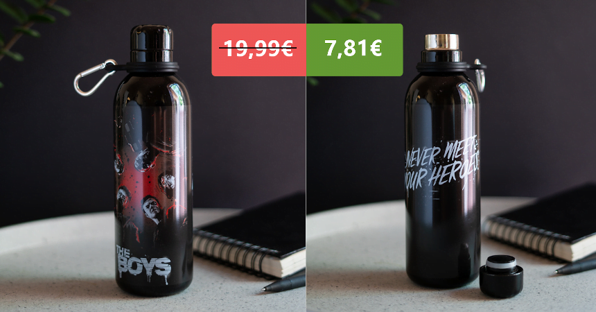 Botella de acero inoxidable The Boys barata, ofertas en botellas