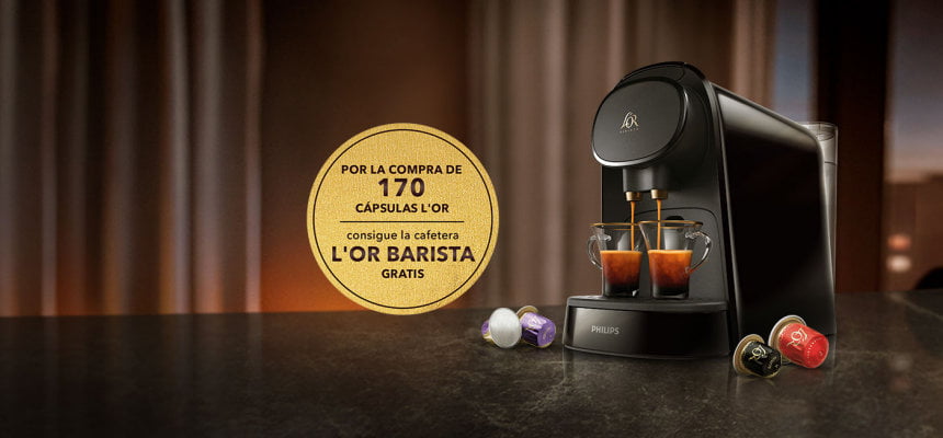 Cafetera L'Or Barista +170 cápsulas de café barata Cafetera L'Or Barista +170 cápsulas de café barata, ofertas en cafeteras Nespresso