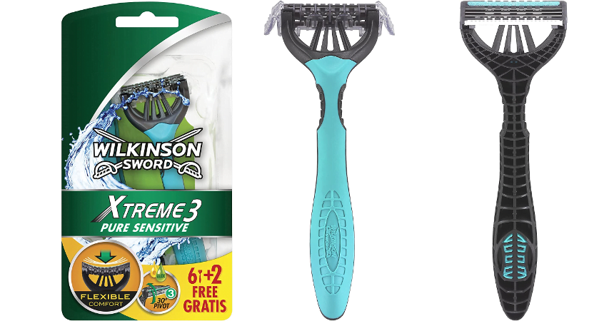 Pack de 8 maquinillas de afeitar Wilkinson Xtreme 3 Pure Sensitive baratas, ofertas en cuidado personal