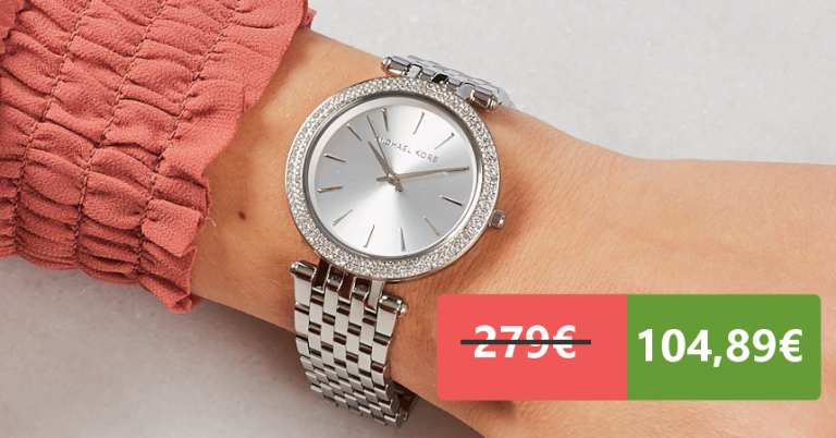 ¡TOMA CHOLLO! Reloj Michael Kors Darci para mujer solo 104,89 euros. 62% de descuento. Mínimo histórico.