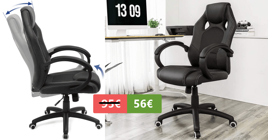 Silla gaming Songmics Racing OBG56B barata, ofertas en sillas gaming