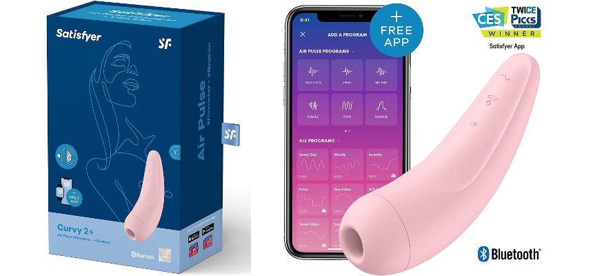 Succionador de clítoris Satisfyer Curvy 2+ barato, ofertas en juguetes sexuales