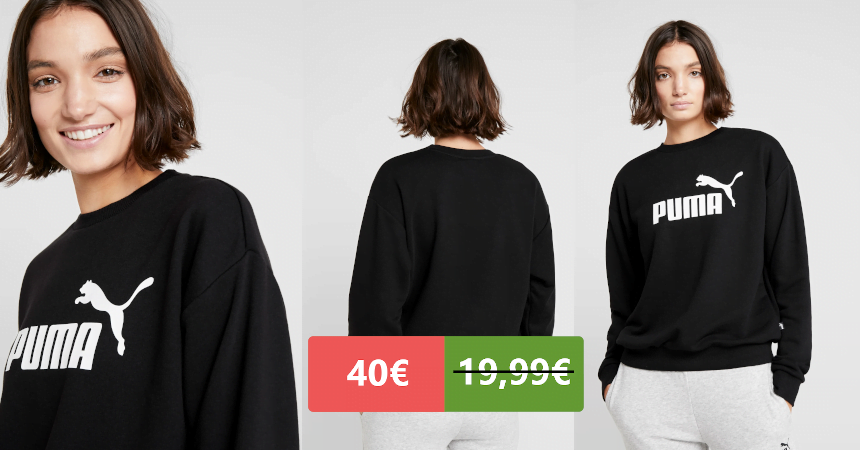 Sudadera Puma Logo Crew para mujer barata, ofertas en ropa de marca