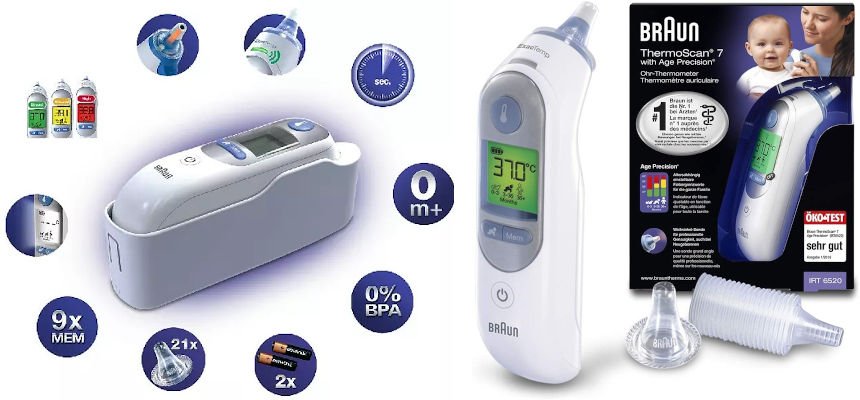 Termómetro digital de oído Braun IRT 6520 barato Termómetro digital de oído Braun IRT 6520 barato, ofertas en cuidado personal