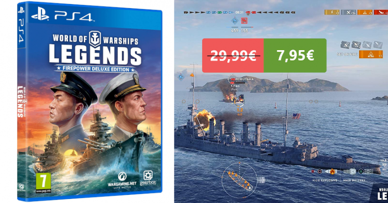 ¡TOMA CHOLLO! Videojuego World of Warships: Legends PS4 solo 7,95 euros. 73% de descuento. Mínimo histórico.