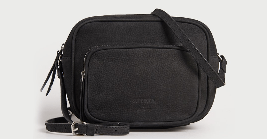 Bandolera de piel Superdry Delwen barata, ofertas en complementos