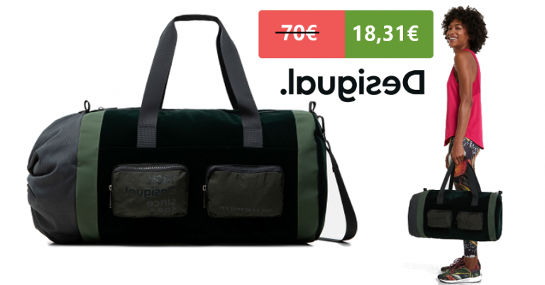 ¡TOMA CHOLLO! Bolsa de deporte Desigual solo 10,61 euros. 85% de descuento. Mínimo histórico.