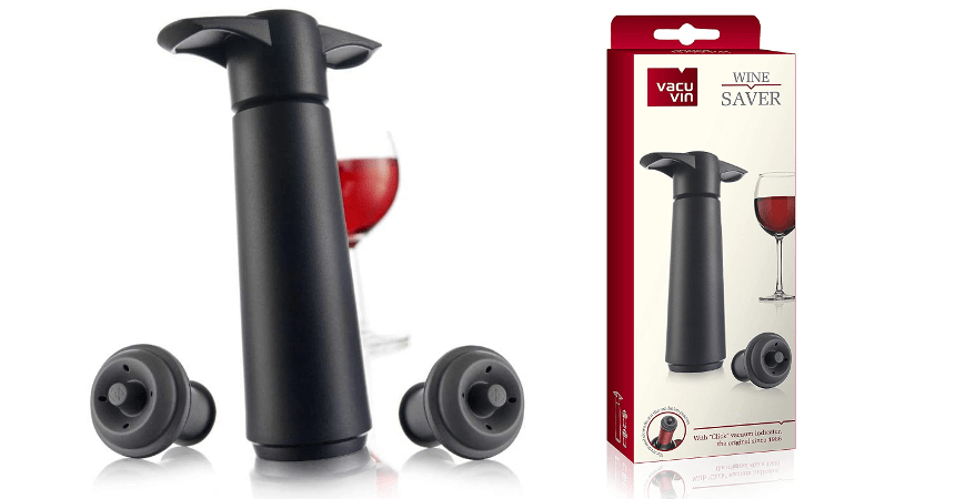 Bomba de vacío con dos tapones Vacu Vin barata, ofertas para el hogar