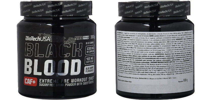 Fórmula pre-entreno Black Blood Caf+ barata, ofertas en suplementos Fórmula pre-entreno Black Blood Caf+ barata, ofertas en suplementos