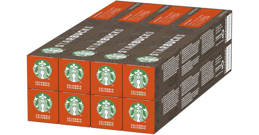 Pack 80 cápsulas Starbucks Single Origin Colombia barato, ofertas en cápsulas Nespresso