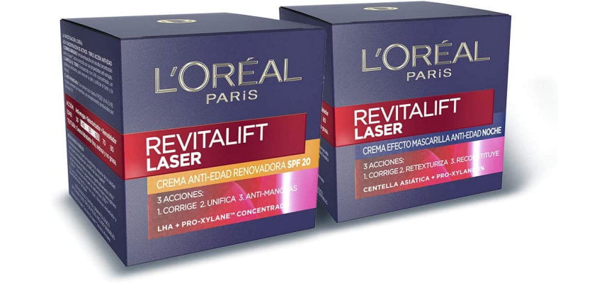 Pack cremas L'Oreal Revitalift Laser SPF 20 y Noche baratas, ofertas en cremas L'Oreal Revitalift Pack cremas L'Oreal Revitalift Laser SPF 20 y Noche baratas, ofertas en cremas L'Oreal Revitalift