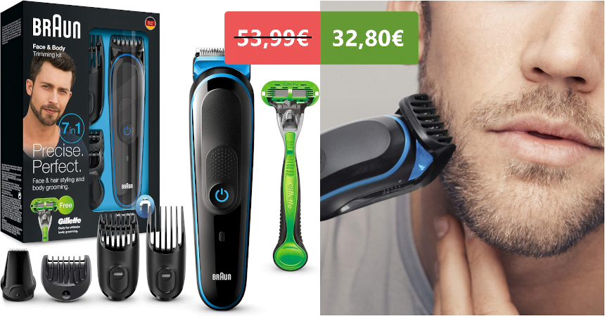 Recortadora 7 en 1 Braun MGK3042 barat, ofertas en afeitadoras