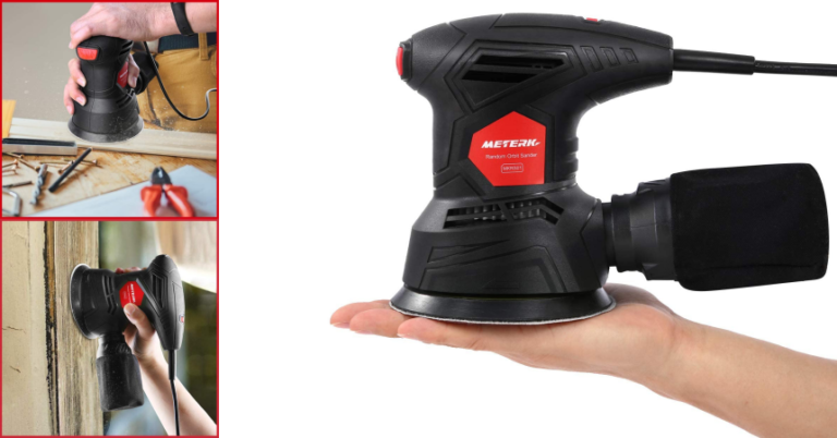 ¡TOMA CUPÓN! Lijadora orbital Meterk MKRS01 solo 19,99 euros. 50% de descuento.