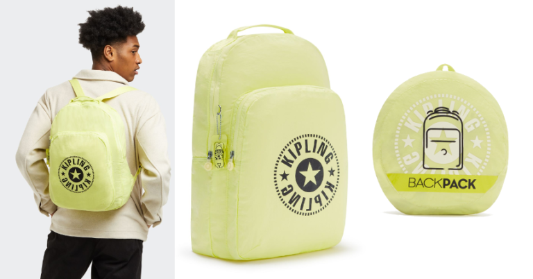 ¡TOMA CHOLLO! Mochila plegable Kipling Backpack solo 12,75 euros. 72% de descuento. Mínimo histórico.