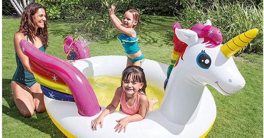 Piscina hinchable Intex de unicornio barata, ofertas en juguetes
