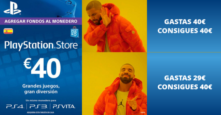 ¡TOMA CUPÓN! Tarjeta de 40 euros de saldo para PSN sólo 29,71 euros. Ahorras 10 euros.