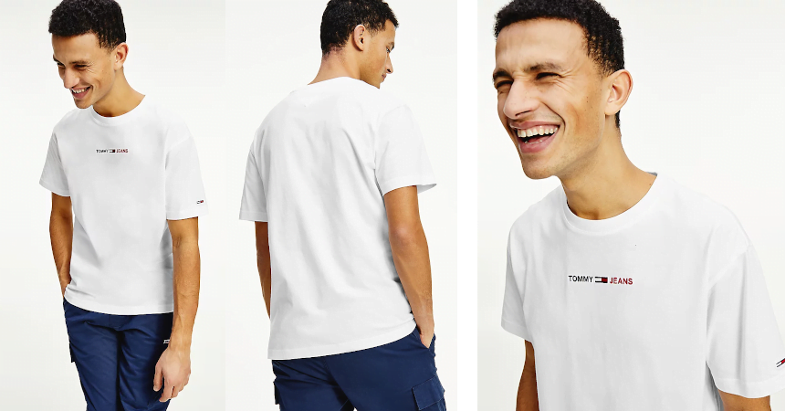 Camiseta Tommy Jeans linear barata, ofertas en ropa de marca