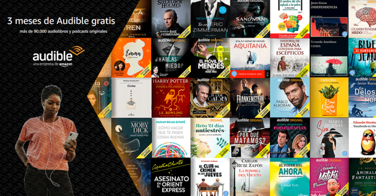 Chollo en audiolibros: Así puedes conseguir 3 meses de Amazon Audible gratis.