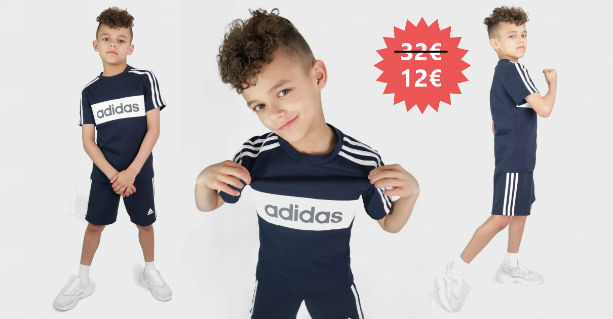 Conjunto infantil Adidas Linear Essential barato, ofertas en ropa deportiva infantil, ropa deportiva infantil barata