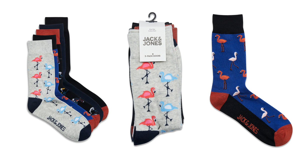Calcetines Jack & Jones Flamingos baratos, ofertas en complementos