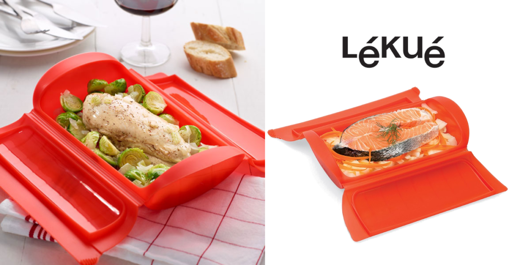 Prepara comida saludable en este estuche de vapor Lékué por 11,97 euros.