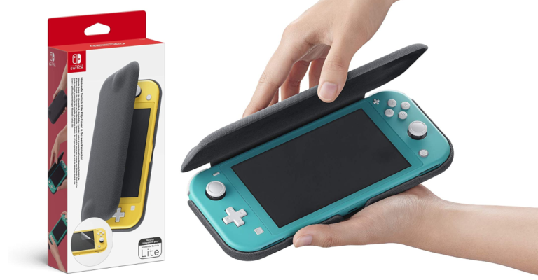 ¡TOMA CHOLLO! Funda plegable para Nintendo Switch Lite con licencia oficial solo 9 euros. 77% de descuento.