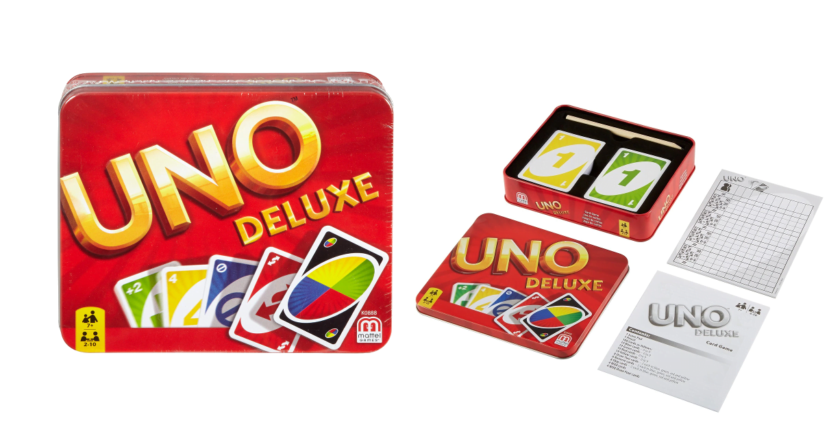 Juego de cartas Uno Deluxe barato, ofertas en juguetes