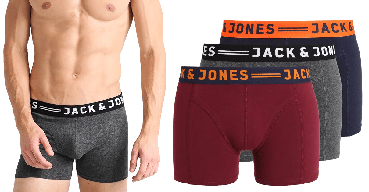 Pack de 3 boxers Jack & Jones baratos, ofertas en ropa interior