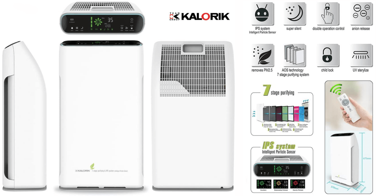 Purificador de aire Team Kalorik TKG AP 2000 barato, ofertas en purificadores de aire, purificadores de aire baratos
