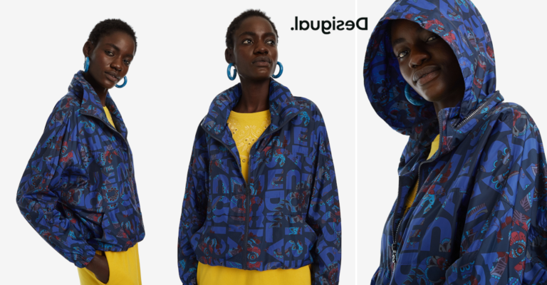 Si te gusta la marca Desigual no te pierdas esta chaqueta Desigual Logmanía con el 60% de descuento. Llévatela por 35,98 euros.