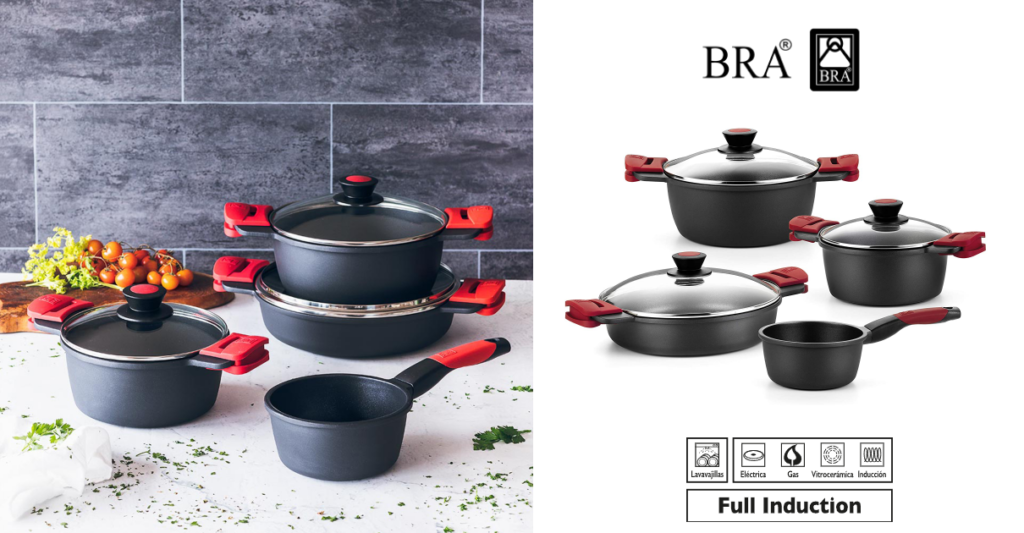 Cocina con clase: batería de 4 piezas BRA Premiere por solo 92,99 euros. Ahórrate 87,96 euros en su compra.
