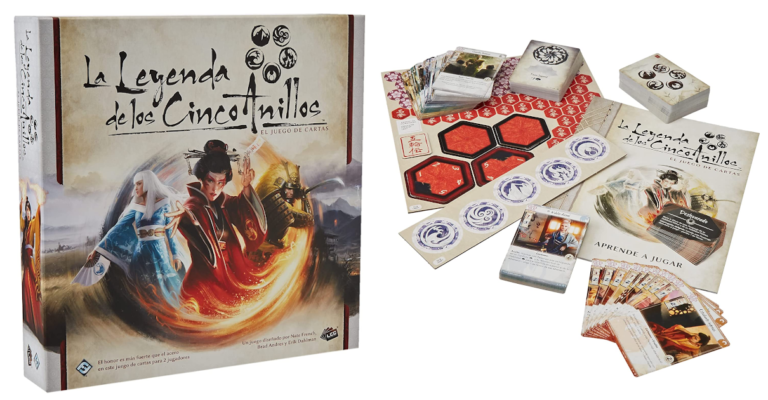Reta a pareja a juego de cartas La Leyenda de los Cinco Anillos que puedes comprar por 14,57 euros. 64% de descuento.