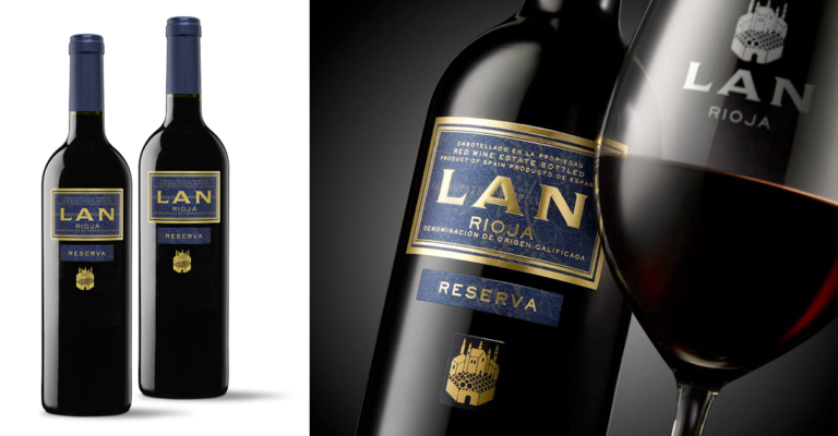 Segunda unidad con 50% de descuento: 2 botellas de vino tinto D.O.Ca. Rioja LAN Reserva por solo 18,52 euros.