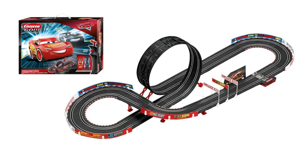 Reta a tus hijos a este juego de coches Carrera Cars a su mínimo histórico de 34,99 euros. 59% de descuento.