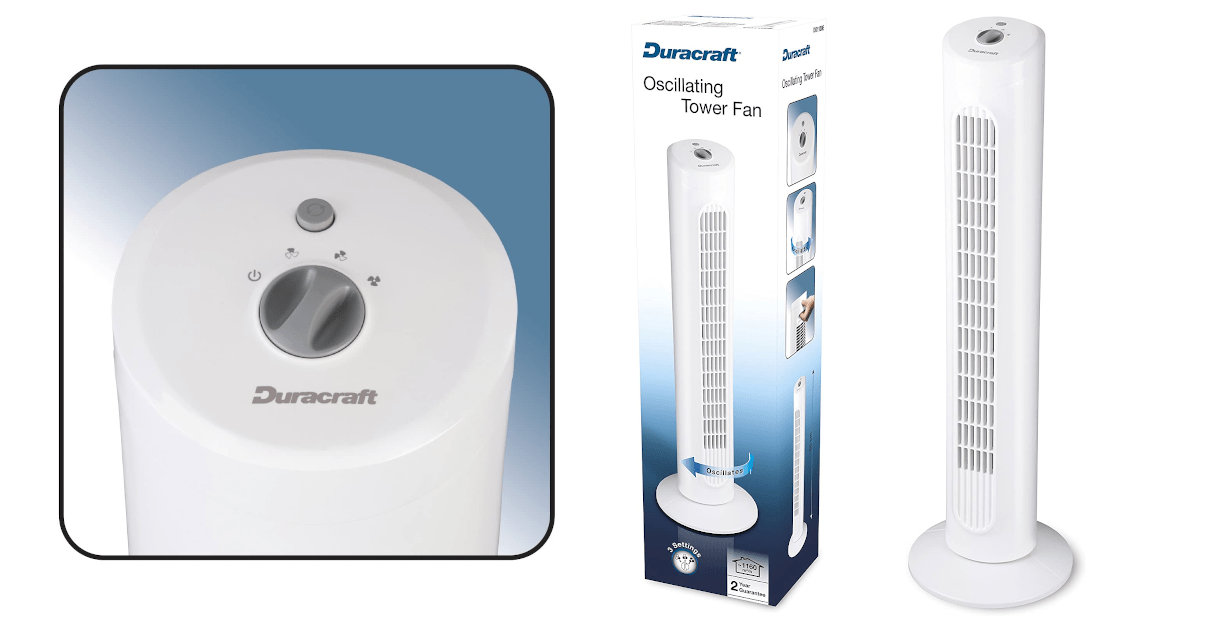 Ventilador de torre Duracraft barato, ofertas en hogar