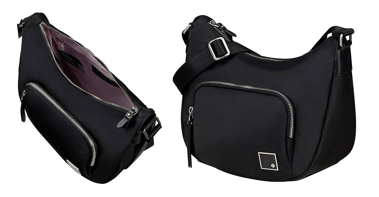 Bolso Samsonite Essentially Karissa negro, ofertas en bolsos de marca