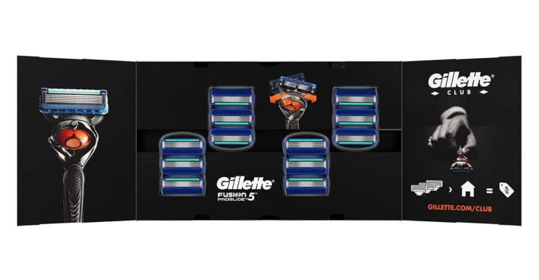 ¡Para más de un año! Pack de 14 recambios Gillette Fusion ProGlide a mínimo histórico de solo 25€