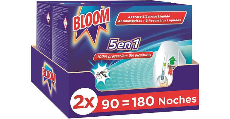 Despreocúpate de los mosquitos gracias a este pack Bloom insecticida eléctrico por 7,55€.