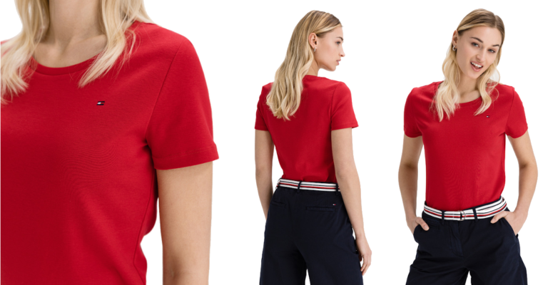 Empieza las rebajas comprando esta camiseta Tommy Hilfiger Slim para mujer con el 70% de descuento. Tuya por 11,97€.