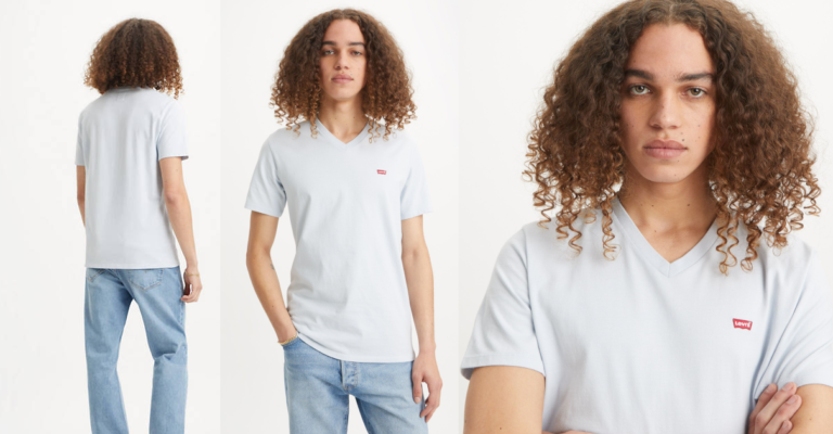 Esta camiseta Levi’s V Neck tiene el 60% de descuento. Cómprala aquí por solo 10€.