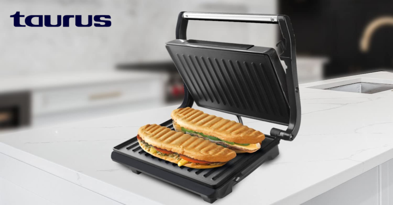 Ricos y calentitos: sandwichera eléctrica Taurus Amazing Grill & Toast GR1700 solo 22,90€. 50% de descuento.