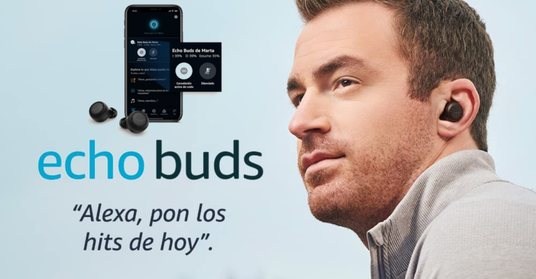 Ríete de los AirPods: auriculares inalámbricos Echo Buds 2 con Alexa y cancelación de ruido activa solo 59,99€.