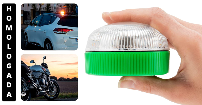 Menos de la mitad de precio: luz emergencia coche Motorkit V16 homologada solo 9,11€.