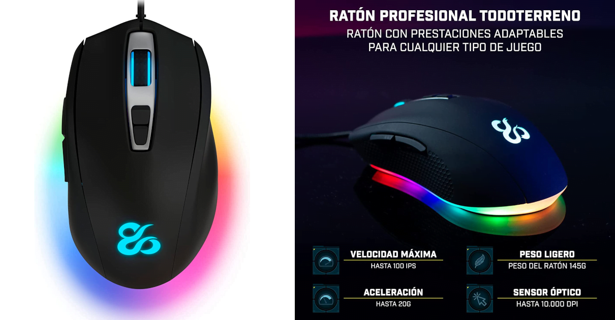 Ratón gaming Newskill Helios barato, ofertas en informatica