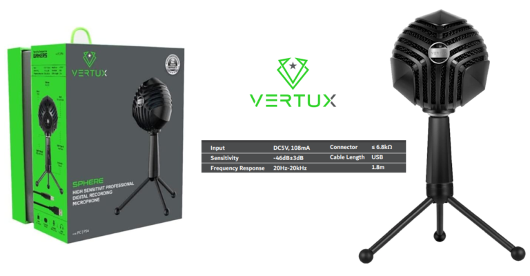 Calidad profesional por solo 17,32€: micrófono Vertux Sphere compatible con PC y PS4. 80% de descuento.