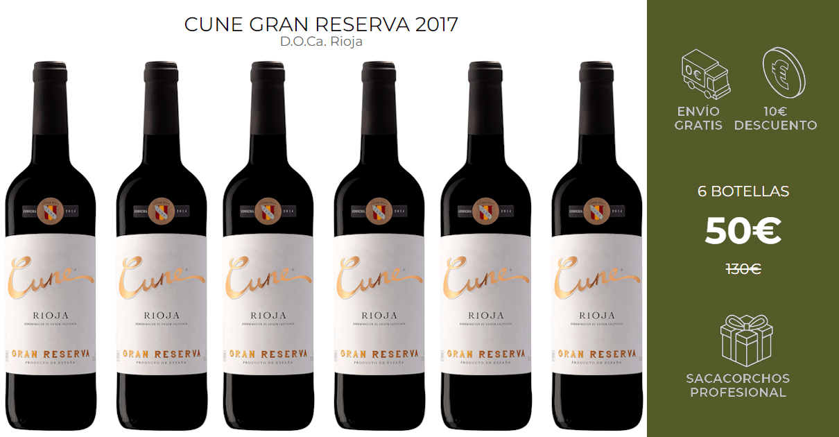 Comprar vino tinto Cune Gran Reserva 2017 barato, ofertas en vino, vino tinto barato