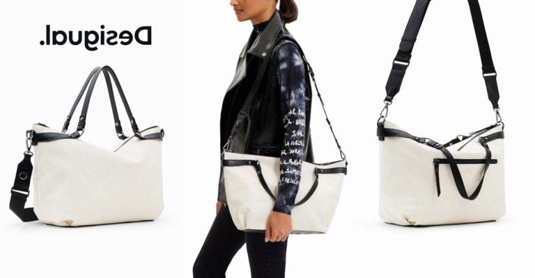 A mitad de precio se queda este bolso Desigual Logorama Libia. ¡Y con envío y devolución gratis!