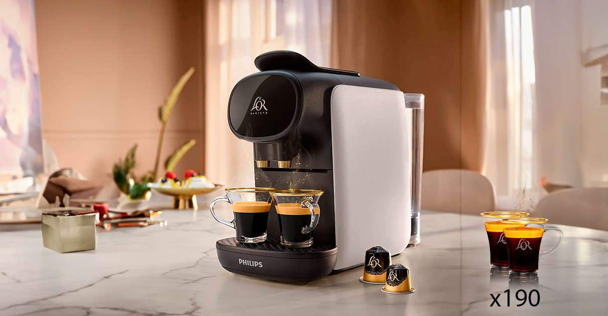 Comprar cafetera L'Or Barista + 190 cápsulas