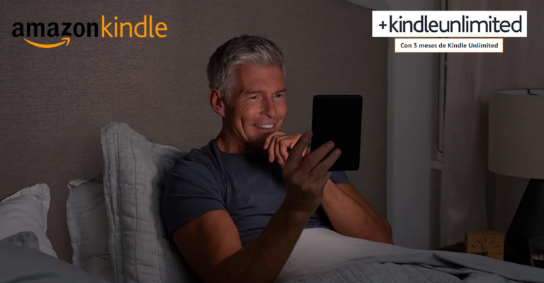 El último Kindle de Amazon al mejor precio hasta la fecha: solo 94,99€ y con regalo de 3 meses de Kindle Unlimited.